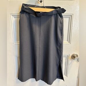 Banana Republic Factory blue gray midi skirt size 0